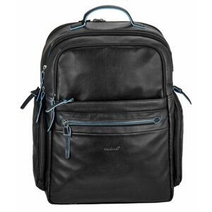 Рюкзак мессенджер Buono Leather Рюкзак городской с USB роземом 3257, фактура гладкая, черный