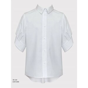 Школьная блуза SLY, размер 134, белый