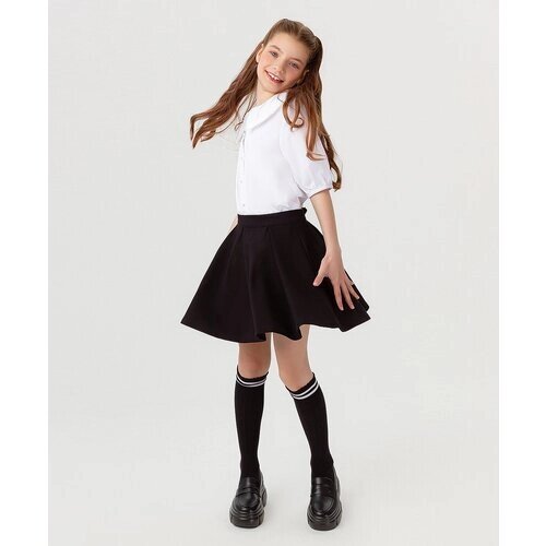 Школьная юбка Button Blue, размер 170, черный