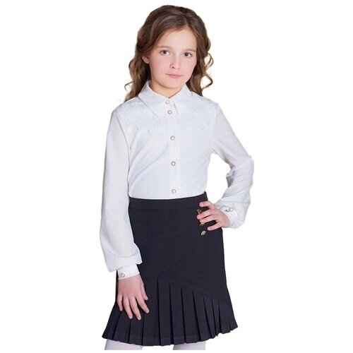 Школьная юбка Инфанта, плиссированная, мини, размер 146-72, черный