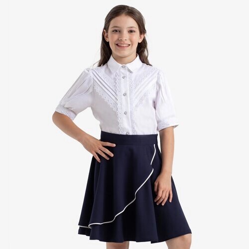 Школьная юбка-солнце Kapika, размер 128, синий