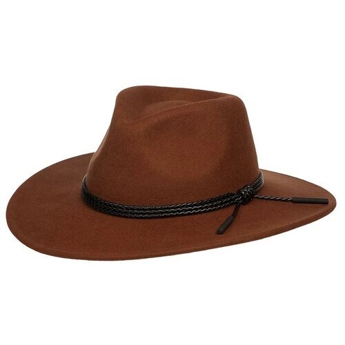 Шляпа ковбойская Bailey, шерсть, подкладка, размер 57, бежевый