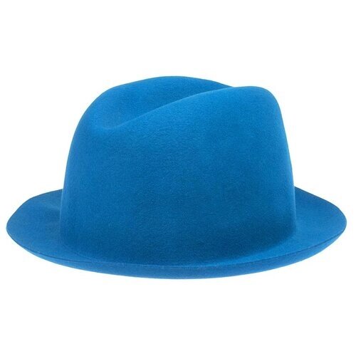 Шляпа трилби Bailey, шерсть, утепленная, размер 55, синий
