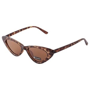 Солнцезащитные очки A-Z, оправа: пластик, с защитой от УФ, для женщин, коричневый