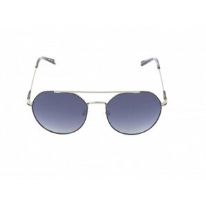 Солнцезащитные очки , авиаторы, оправа: металл, поляризационные, с защитой от УФ, градиентные, серебряный
