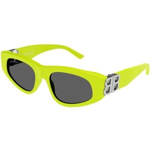 Солнцезащитные очки BALENCIAGA, кошачий глаз, оправа: пластик, для женщин, желтый