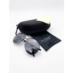 Солнцезащитные очки Barletta, оправа: металл, ударопрочные, поляризационные, белый