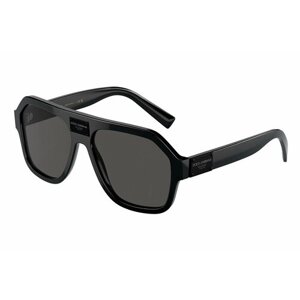Солнцезащитные очки DOLCE & GABBANA, прямоугольные, оправа: пластик, для мужчин, черный