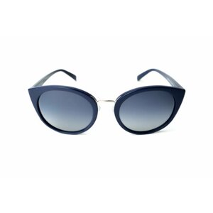 Солнцезащитные очки FURLA, кошачий глаз, градиентные, с защитой от УФ, для женщин, синий