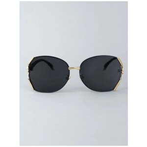 Солнцезащитные очки Graceline, бабочка, оправа: металл, поляризационные, для женщин, золотой