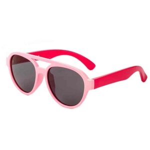 Солнцезащитные очки Keluona, авиаторы, оправа: пластик, поляризационные, розовый