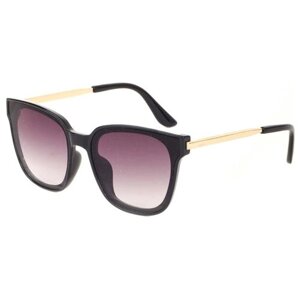 Солнцезащитные очки Keluona, кошачий глаз, оправа: пластик, для женщин, черный