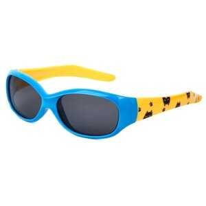 Солнцезащитные очки Keluona, кошачий глаз, оправа: пластик, гибкая оправа/дужки, поляризационные, голубой