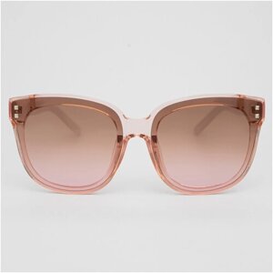 Солнцезащитные очки , квадратные, с защитой от УФ, градиентные, для женщин, розовый