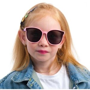 Солнцезащитные очки Мастер К., вайфареры, поляризационные, для женщин, розовый