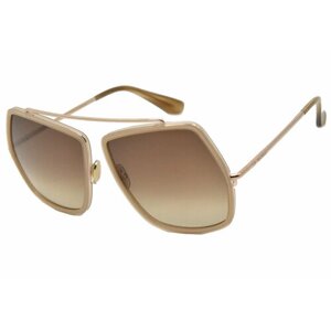 Солнцезащитные очки Max Mara, бабочка, градиентные, с защитой от УФ, для женщин, золотой