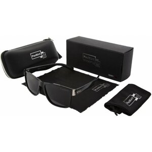 Солнцезащитные очки Paul Burk, вайфареры, оправа: пластик, черный