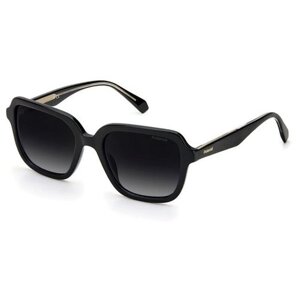 Солнцезащитные очки Polaroid, квадратные, поляризационные, с защитой от УФ, градиентные, для женщин, черный