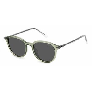 Солнцезащитные очки Polaroid, панто, поляризационные, с защитой от УФ, зеленый