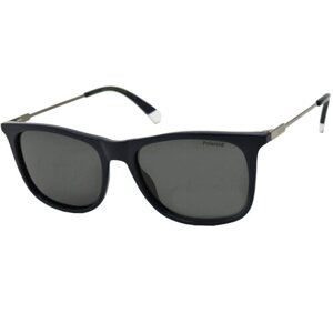 Солнцезащитные очки Polaroid, вайфареры, с защитой от УФ, поляризационные, для мужчин, черный