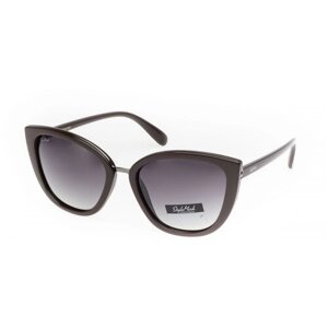 Солнцезащитные очки StyleMark, кошачий глаз, оправа: металл, поляризационные, с защитой от УФ, градиентные, устойчивые к появлению царапин, для женщин, бордовый