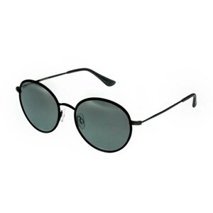 Солнцезащитные очки StyleMark, круглые, оправа: металл, поляризационные, с защитой от УФ, устойчивые к появлению царапин, серый