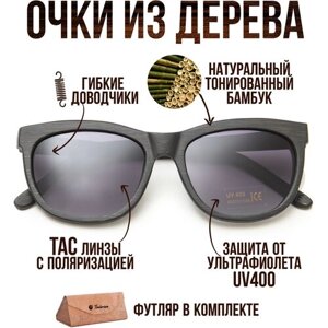 Солнцезащитные очки Timbersun, кошачий глаз, для женщин, коричневый