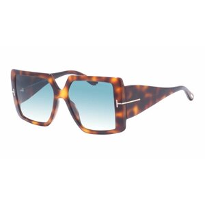 Солнцезащитные очки Tom Ford, квадратные, с защитой от УФ, градиентные, для женщин, коричневый