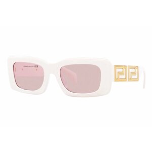 Солнцезащитные очки Versace, прямоугольные, с защитой от УФ, для женщин, розовый