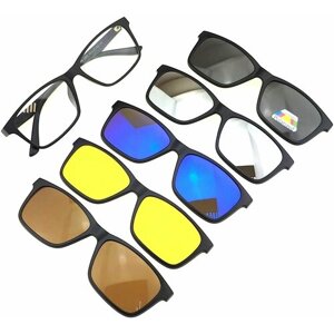 Солнцезащитные очки , зеркальные, с защитой от УФ, поляризационные, мультиколор