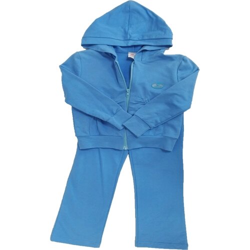Спортивная форма для девочек, олимпийка и брюки, размер 116-60, голубой