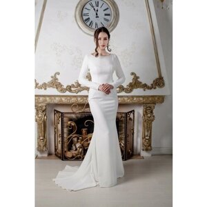 Свадебное платье Ольга Столярова, размер 46-48-164, белый