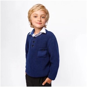 Свитер для мальчиков Amarobaby KNIT, черный, размер 146