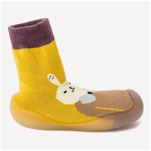 Тапочки Baby Nice, носочки-ботиночки, пинетки, желтые