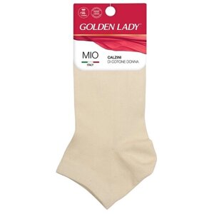 Женские носки Golden Lady укороченные, нескользящие, размер 35-38, бежевый