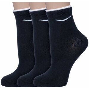Женские носки Смоленская Чулочная Фабрика средние, размер 25, черный