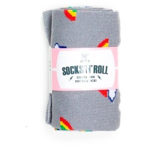 Женские носки Socks'N'Roll, фантазийные, размер 35-39, серый