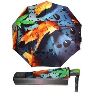 Женский складной зонт Popular Umbrella 1003/серый, розовый