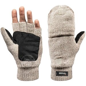 Зимние шерстяные перчатки-варежки "Иней" с утеплителем 3M Тинсулейт ( Thinsulate ), 9 размер