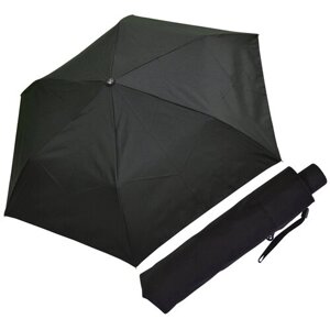 Зонт Ame Yoke, механика, 3 сложения, купол 90 см., 6 спиц, черный