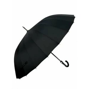 Зонт-трость Diniya, полуавтомат, черный