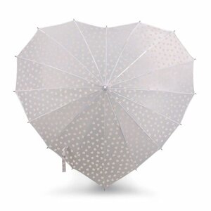 Зонт-трость FULTON, механика, купол 100 см., 16 спиц, для женщин, красный, белый