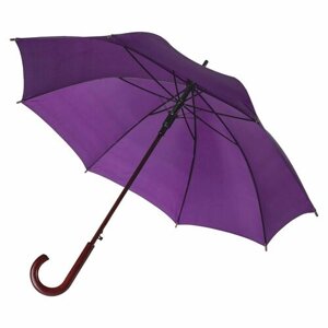 Зонт-трость полуавтомат, купол 100 см, для женщин, фиолетовый