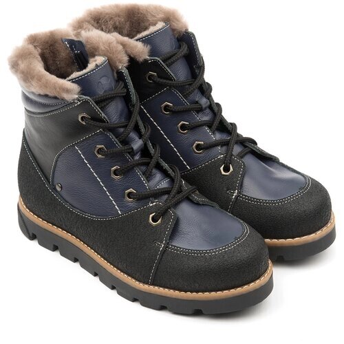 Ботинки Tapiboo, зимние, натуральная кожа, на молнии, размер 30, синий