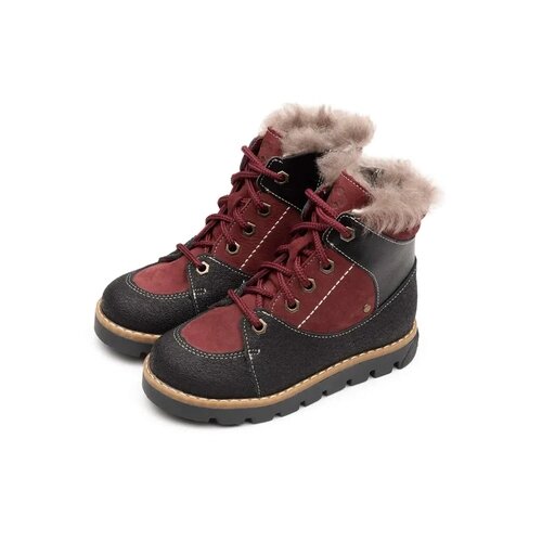 Ботинки Tapiboo, зимние, натуральный нубук, на молнии, размер 30, бордовый