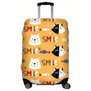Чехол для чемодана "Cats&Fish" размер L