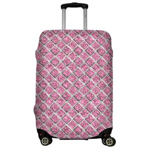Чехол для чемодана "Камни розовый" размер L (арт. LJ-CASE-L-v684)