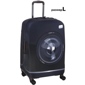 Чехол для чемодана Vip collection 8008_L_чехол, полиэстер, размер L, черный