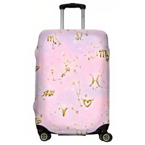 Чехол для чемодана "Zodiac pink" размер M