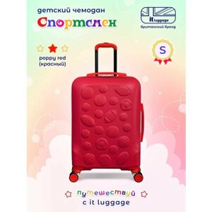 Чемодан-каталка IT Luggage, ручная кладь, 37х54х23 см, 2.4 кг, красный